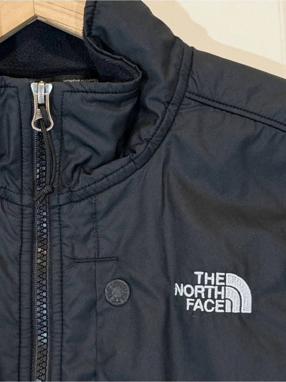 North Face black insulated quarter-zip fleece Jacket Womens Small